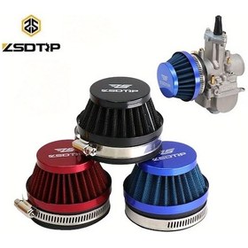 Resim Sunshine022 Zsdtrp Universal Mavi 4.5cm Oval Motorcycle Atv Quad Dirt Pit Bisikletleri Hava Filtresi 