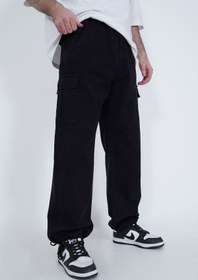 Resim DİFRANSEL Wide Leg Paçası Bağcıklı Baggy Kargo Pantolon 