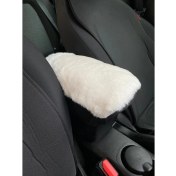 Resim Yumusak Pelus Kol Dayama Kolcak Minderi Beyaz 