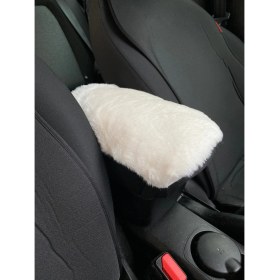 Resim Yumusak Pelus Kol Dayama Kolcak Minderi Beyaz 