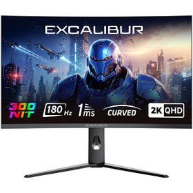 Resim Casper Excalibur M.E315QVC-C 31.5" 2K QHD 180HZ 1MS PİVOT Curved HDR10 300NIT Oyuncu Monitörü 