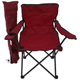 Resim Bofigo Kamp Sandalyesi Piknik Sandalyesi Katlanır Sandalye Taşıma Çantalı Kamp Sandalyesi Kırmızı 
