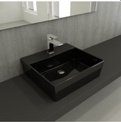 Resim Bocchi | Milano 50 Cm Lavabo Parlak Siyah 