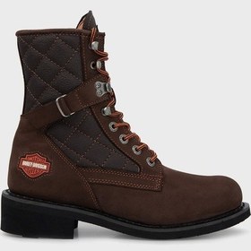 Resim Harley-davidson 025m100031 New Worker Erkek Bot - Koyu Kahverengi Deri-koyu Kahverengi Deri 