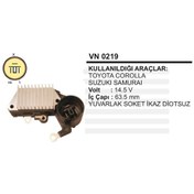 Resim Konjektor 12V Corolla Uyumlu Yuvarlak 3 Fisli Ikazsiz 504630246 