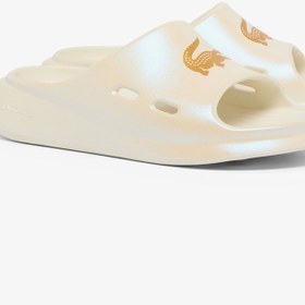 Resim Lacoste Meduz Slide Kadın Beyaz Terlik 