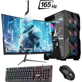 Resim Izoly ST999054 i5-12400F 16 GB 512 GB M.2 NVMe RX580 8 GB 24" Free Dos Masaüstü Oyuncu Bilgisayarı 