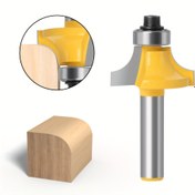 Resim 1 adet - Dayanıklı 8mm Şaft Yuvarlak Köşe Ucu, Yüksek Kaliteli YG6 Alaşım & Karbon Çelik, Hassas Ahşap İşleme & Kenar Kesme için İdeal, Pürüzsüz Bitirme için T-Tipi Yuvalama Dilimleyici ile, Ahşap Kesme Araçları 