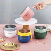 Resim 1 adet 600ml Pembe İzoleli Öğle Kutusu - Sızdırmaz, BPA İçermeyen PP Malzeme, Açık Hava Piknikleri, Kamp ve Bento Yemekleri için Mükemmel, Şık Öğle Kutusu | Dayanıklı Plastik 