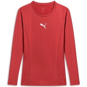 Resim Puma Teamlıga Erkek Uzun Kollu Tişört 659879 07 KIrmızı 