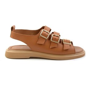 Resim Taba Leather Kadın Sandalet K05359032403 Taba 
