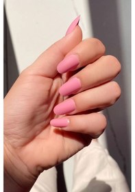 Resim Caş Dekorasyon Pembe Renk 24'lü Takma Tırnak Seti 