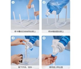 Resim Damacana Musluk Başlığı ve Metal Ayak Stand Seti 