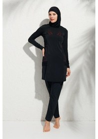 Resim Pierre Cardin 191913 Uzunkollu Aplikeli Tesettür Mayo 