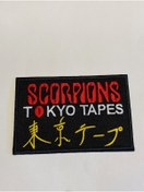 Resim StüdyoÜmitTişört Scorpıons-tokyo Tapes Patch-peç,arma,kot Yaması 