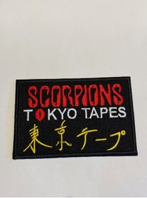 Resim StüdyoÜmitTişört Scorpıons-tokyo Tapes Patch-peç,arma,kot Yaması 