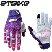 Resim Brightnova Etbıke Bisiklet Ve Motosiklet Eldiveni Purple Red L Pembe Leopar Desenli Nefes Alabilir Mesh Avuç İçi Ayarlanabilir Cırt Cırt 