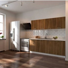 Resim Petek Hazır Mutfak Dolabı - 200 Cm - Ceviz - Tezgah Dahil Değil Ceviz 