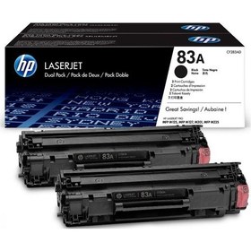 Resim Hp 83A-Cf283Ad Siyah Toner Ikili Paket 