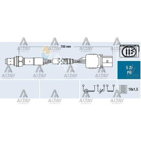 Resim Sensör Oksijen Golf / Jetta / İbiza / Leon / Fabia / Octavia / Rapid / Yeti / Roomster 09 Cbza-cbzb 1.2 Ön 03f906262b 