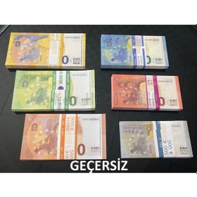 Resim 600 Adet Karışık Euro 5-10-20-50-100 ve 200 Euro Geçersiz Paralar 