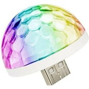 Resim Autowise Sese Ve Müziğe Duyarlı Usb Girişli Araç İçi Mini Disko Topu Parti 