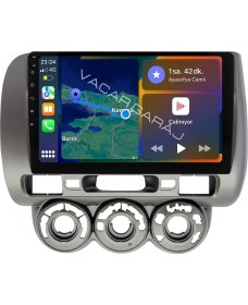 Resim Navecron Honda Jazz 2002-08 Analog Ac Androıd Multimedya Gerçek 2/32 Kablosuz Carplay Geri Görüş Kameralı 