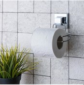 Resim Teknotel Yapışkanlı Tuvalet Kağıtlığı Aparatı Krom Ef271 