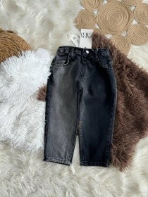 Resim Cg Kids Siyah Jean Pantolon Taşlanmış Erkek Çocuk Siyah 