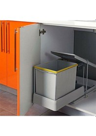 Resim Pelikan Plastik Raylı Çöp Kovası 21500 