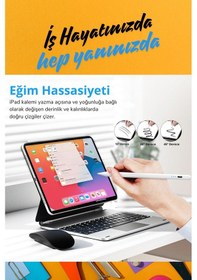 Resim Apple Uyumlu iPad Air 11 İnç 6. Nesil M2 Çip Avuçiçi Red Ve Eğim Özellikli Şarj Göstergeli Tablet Kalemi 