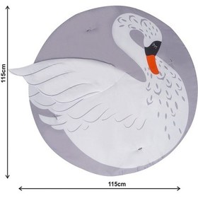 Resim Jusso 3 Boyutlu Dokunuş Safari Hayvanlar Oyun Halısı 115 115 