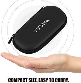 Resim ciciglow PS Vita ile Uyumlu Koruyucu Kılıf, Koruyucu Sert Kılıf Kılıfı, PS Vita için Su Geçirmez ve Darbeye Dayanıklı Taşıma Çantası Seyahat Çantası(Black) 