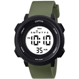 Resim Captiva Digital 3 Atm Suya Dayanıklı Işık+alarm+kronometre+takvimli Çoçuk Kol Saati Cp.yn001m3 Siyah 