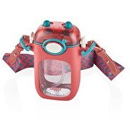 Resim Diller Tritan 400 ML Kırmızı Pipetli Matara 