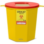 Resim La Biosthetiqu Safell Tıbbi Atık Kutusu - Tıbbi Atık Kovası - 5 Litre 