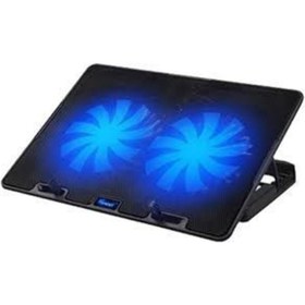 Resim HADRON Notebook Soğutucu Fan Stand 2 Fanlı Mavi Ledlı Gamıng Soğutucu 