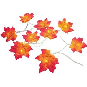 Resim Shineyee Turuncu 6m 40 Led Akbattarya Powered Pil Yok Ip65 Su Geçirmez Kağıt Çam Gövde Noel Aydınlatma Işık Zinciri Bahçe Balkon Dekorasyonu Diğer 