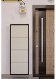 Resim Ceha 4'lü Metal Ayakkabılık - Kahverengi/Krem K.AYK-4 /AB8317-1013 Kahverengi - Krem 