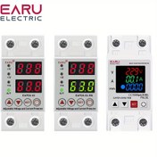 Resim 40A 63A 230V Din Raylı Ayarlanabilir Aşırı Gerilim ve Düşük Gerilim Koruyucu Röle, Aşırı Akım Korumalı Sınırlayıcı 