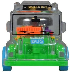 Resim Ctoy Işıklı Sesli Şeffaf Minibüs Yeşil 