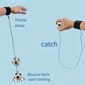 Resim Yüksek Esneklikte Mini Futbol Antrenman Topu - Ayarlanabilir Kauçuk Bilek Kayışı ile Siyah Beyaz Puantiyeli Tasarım, El-Göz Koordinasyonu ve Hareket Becerisi Geliştirme için - 14+ Yaş Gençler & Yetişkinler İçin - Noel Cadılar Bayramı Hediyesi Fikri, Eğlenceli Tasarım, Esnek Malzeme 