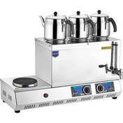 Resim Remta 55 Model Üç Demlikli Elektrikli Çay Ocağı 33 Lt. - 3 Adet Çelik Demlik Hediye Çay Kazanı -k32 