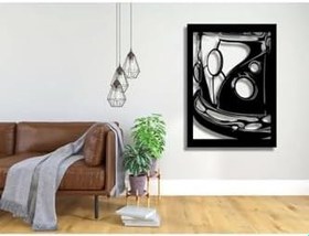 Resim Tasarım Retro Minibüs Tasarımlı Dekoratif Duvar Panosu Siyah 30 x 40 