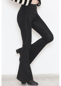 Resim Buyers Butik - İspanyol Paça Tayt Siyah1 - 9279.1098. 001 