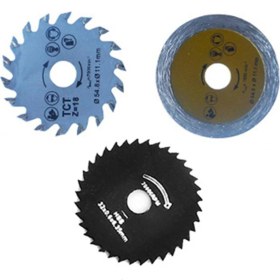 Resim Mini Elektrikli Testere Dairesel Ahşap Testere Çok Fonksiyonlu Elektrikli El Aletleri Veya 3 Adet Bıçak (Yurt Dışından) 