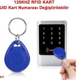 Resim Uıd Kimlik Numarası Değiştirilebilir 125khz Rfıdrfid Manyetik Anahtarlık Proximity Göstergeç Em4100 