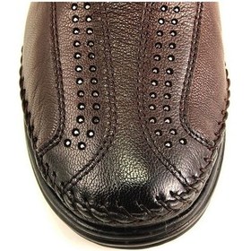 Resim Forelli 25182 Moriza Hakiki Deri Kadın Ayakkabı Kahverengi 