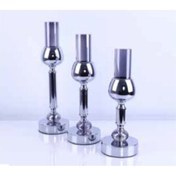 Resim Mim Gümüş 3 ' Lü Çubuk Şamdan Gümüş 