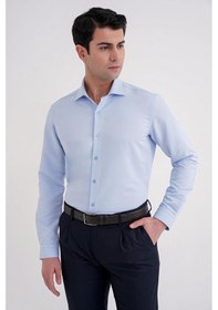Resim Gk 758 Gömlek Slim Mavi Mavi 
